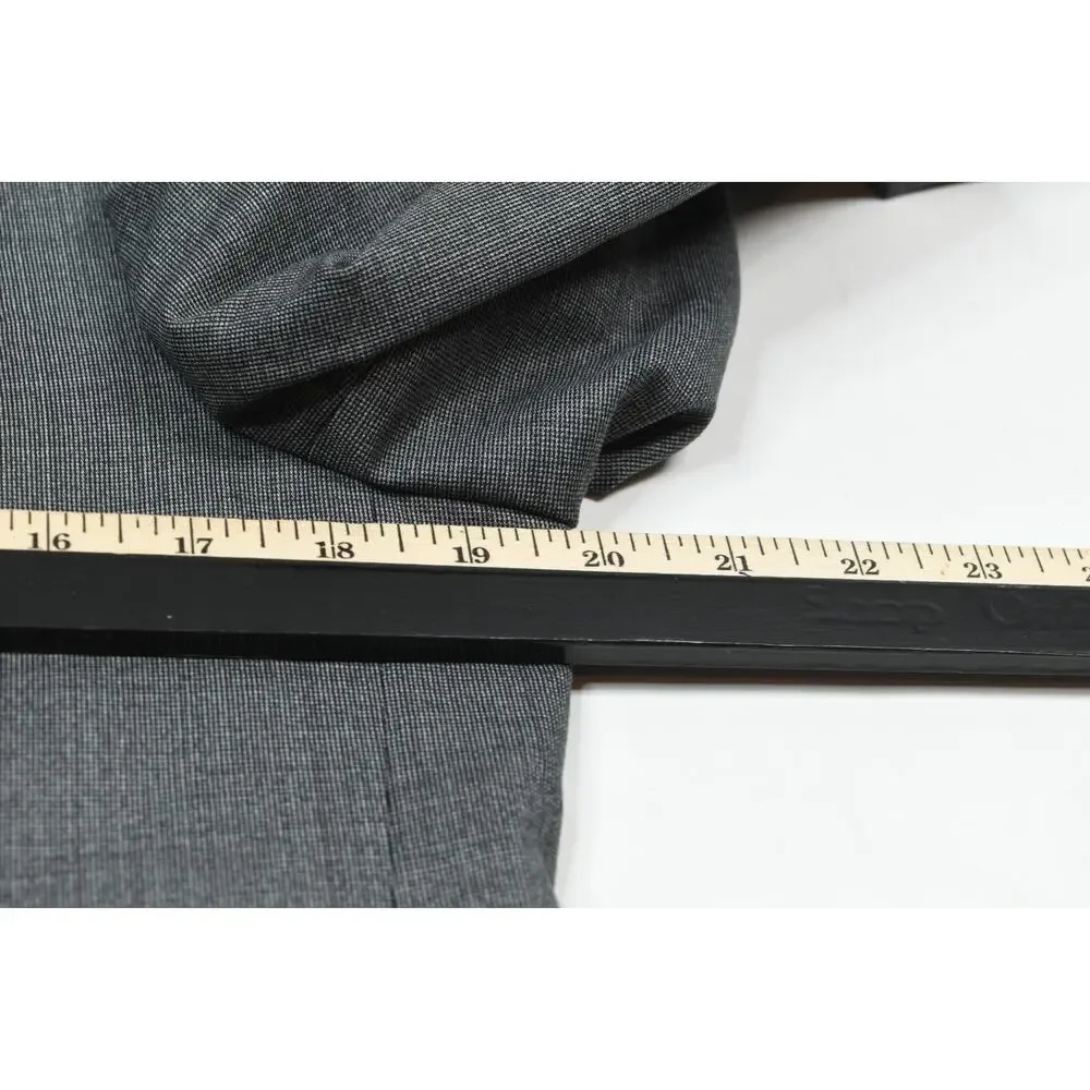 Massimo Dutti Sportcoat Blazer Mens 38 Gray Two-Button Slim Fit Super 150s Wool